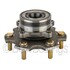 WE61568 by NTN - Wheel Bearing and Hub Assembly - Steel, Natural, with Wheel Studs
