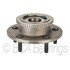 WE61571 by NTN - Wheel Bearing and Hub Assembly - Steel, Natural, with Wheel Studs