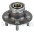 WE61592 by NTN - Wheel Bearing and Hub Assembly - Steel, Natural, with Wheel Studs