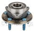 WE61625 by NTN - Wheel Bearing and Hub Assembly - Steel, Natural, with Wheel Studs