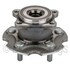 WE61617 by NTN - Wheel Bearing and Hub Assembly - Steel, Natural, with Wheel Studs