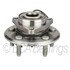 WE61654 by NTN - Wheel Bearing and Hub Assembly - Steel, Natural, with Wheel Studs