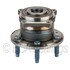 WE61647 by NTN - Wheel Bearing and Hub Assembly - Steel, Natural, with Wheel Studs