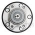 WE60857 by NTN - Wheel Bearing and Hub Assembly - Steel, Natural, with Wheel Studs