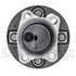 WE60890 by NTN - Wheel Bearing and Hub Assembly - Steel, Natural, with Wheel Studs