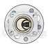 WE60930 by NTN - Wheel Bearing and Hub Assembly - Steel, Natural, with Wheel Studs