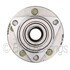 WE61017 by NTN - Wheel Bearing and Hub Assembly - Steel, Natural, with Wheel Studs