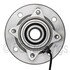 WE61051 by NTN - Wheel Bearing and Hub Assembly - Steel, Natural, with Wheel Studs