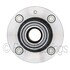 WE61093 by NTN - Wheel Bearing and Hub Assembly - Steel, Natural, with Wheel Studs