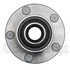 WE61096 by NTN - Wheel Bearing and Hub Assembly - Steel, Natural, with Wheel Studs