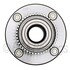 WE61143 by NTN - Wheel Bearing and Hub Assembly - Steel, Natural, with Wheel Studs