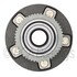 WE61128 by NTN - Wheel Bearing and Hub Assembly - Steel, Natural, with Wheel Studs