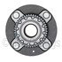 WE61165 by NTN - Wheel Bearing and Hub Assembly - Steel, Natural, with Wheel Studs