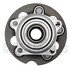 WE61166 by NTN - Wheel Bearing and Hub Assembly - Steel, Natural, with Wheel Studs