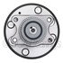 WE61278 by NTN - Wheel Bearing and Hub Assembly - Steel, Natural, with Wheel Studs