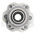 WE61287 by NTN - Wheel Bearing and Hub Assembly - Steel, Natural, with Wheel Studs