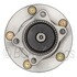 WE61283 by NTN - Wheel Bearing and Hub Assembly - Steel, Natural, with Wheel Studs