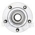 WE61321 by NTN - Wheel Bearing and Hub Assembly - Steel, Natural, with Wheel Studs