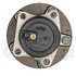 WE61332 by NTN - Wheel Bearing and Hub Assembly - Steel, Natural, with Wheel Studs