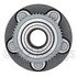 WE61369 by NTN - Wheel Bearing and Hub Assembly - Steel, Natural, with Wheel Studs