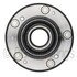 WE61451 by NTN - Wheel Bearing and Hub Assembly - Steel, Natural, with Wheel Studs