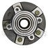 WE61476 by NTN - Wheel Bearing and Hub Assembly - Steel, Natural, with Wheel Studs