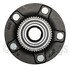 WE61465 by NTN - Wheel Bearing and Hub Assembly - Steel, Natural, with Wheel Studs