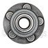 WE61509 by NTN - Wheel Bearing and Hub Assembly - Steel, Natural, with Wheel Studs