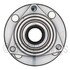 WE61538 by NTN - Wheel Bearing and Hub Assembly - Steel, Natural, with Wheel Studs