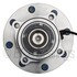 WE61578 by NTN - Wheel Bearing and Hub Assembly - Steel, Natural, with Wheel Studs