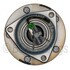 WE61621 by NTN - Wheel Bearing and Hub Assembly - Steel, Natural, with Wheel Studs