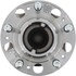 WE61819 by NTN - Wheel Bearing and Hub Assembly - Steel, Natural, with Wheel Studs