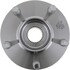 WE61843 by NTN - Wheel Bearing and Hub Assembly - Steel, Natural, with Wheel Studs