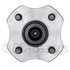 WE60942 by NTN - Wheel Bearing and Hub Assembly - Steel, Natural, with Wheel Studs