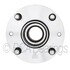 WE61083 by NTN - Wheel Bearing and Hub Assembly - Steel, Natural, with Wheel Studs