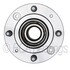 WE61141 by NTN - Wheel Bearing and Hub Assembly - Steel, Natural, with Wheel Studs