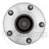 WE61184 by NTN - Wheel Bearing and Hub Assembly - Steel, Natural, with Wheel Studs