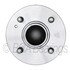 WE61342 by NTN - Wheel Bearing and Hub Assembly - Steel, Natural, with Wheel Studs