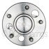 WE61501 by NTN - Wheel Bearing and Hub Assembly - Steel, Natural, with Wheel Studs