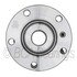 WE61545 by NTN - Wheel Bearing and Hub Assembly - Steel, Natural, without Wheel Studs