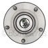 WE61621 by NTN - Wheel Bearing and Hub Assembly - Steel, Natural, with Wheel Studs