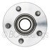 WE60743 by NTN - Wheel Bearing and Hub Assembly - Steel, Natural, with Wheel Studs