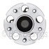 WE60846 by NTN - Wheel Bearing and Hub Assembly - Steel, Natural, with Wheel Studs