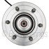 WE61077 by NTN - Wheel Bearing and Hub Assembly - Steel, Natural, with Wheel Studs