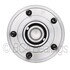 WE61080 by NTN - Wheel Bearing and Hub Assembly - Steel, Natural, with Wheel Studs