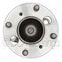 WE61097 by NTN - Wheel Bearing and Hub Assembly - Steel, Natural, with Wheel Studs