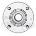 WE61165 by NTN - Wheel Bearing and Hub Assembly - Steel, Natural, with Wheel Studs