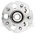 WE61383 by NTN - Wheel Bearing and Hub Assembly - Steel, Natural, with Wheel Studs