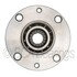 WE61651 by NTN - Wheel Bearing and Hub Assembly - Steel, Natural, without Wheel Studs