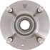 WE61318 by NTN - Wheel Bearing and Hub Assembly - Steel, Natural, with Wheel Studs